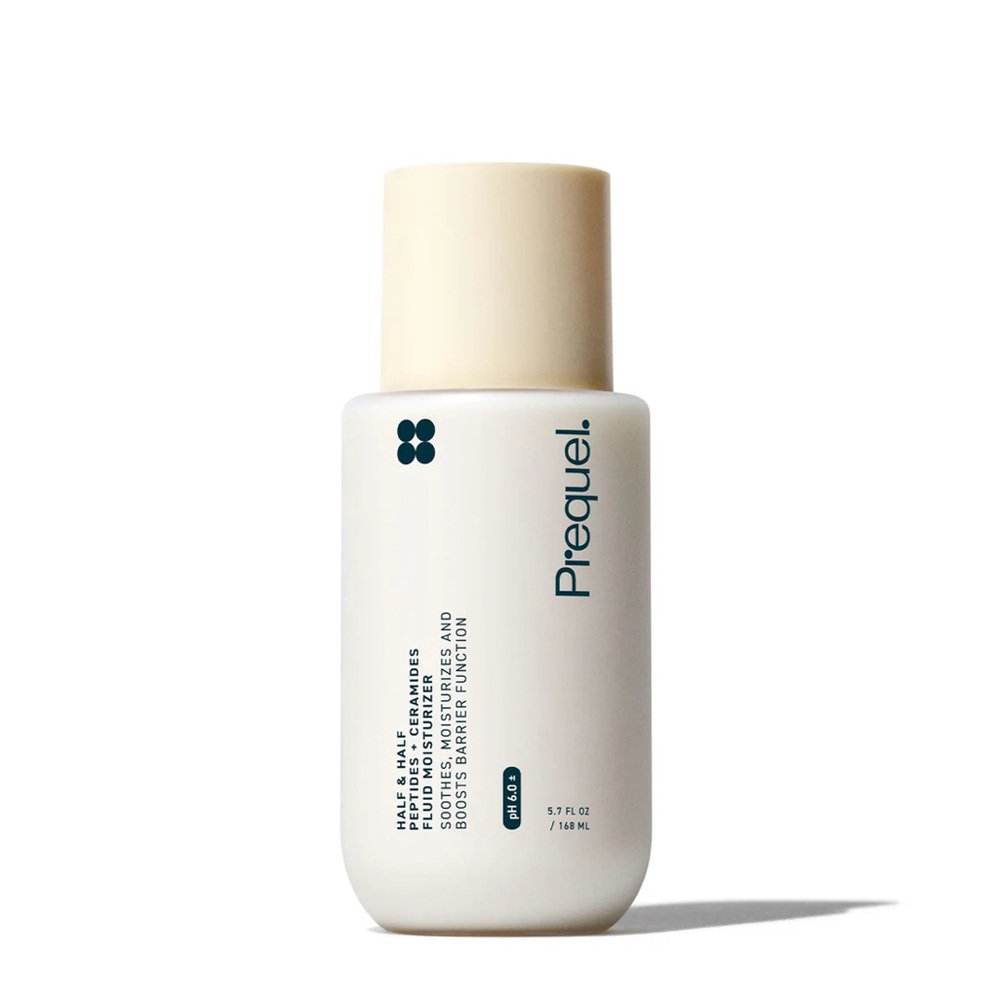 New in box prequel HALF & HALF FLUID MOISTURIZER
PEPTIDES + CERAMIDES